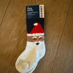 Old Navy Red and White Santa Socks